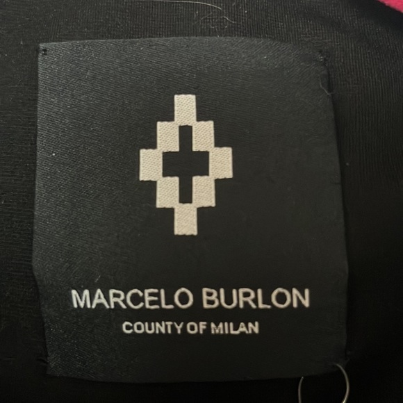 Black letterman jacket moto leather sleeves. Red & yellow piping. Red elbow. - Picture 4 of 4